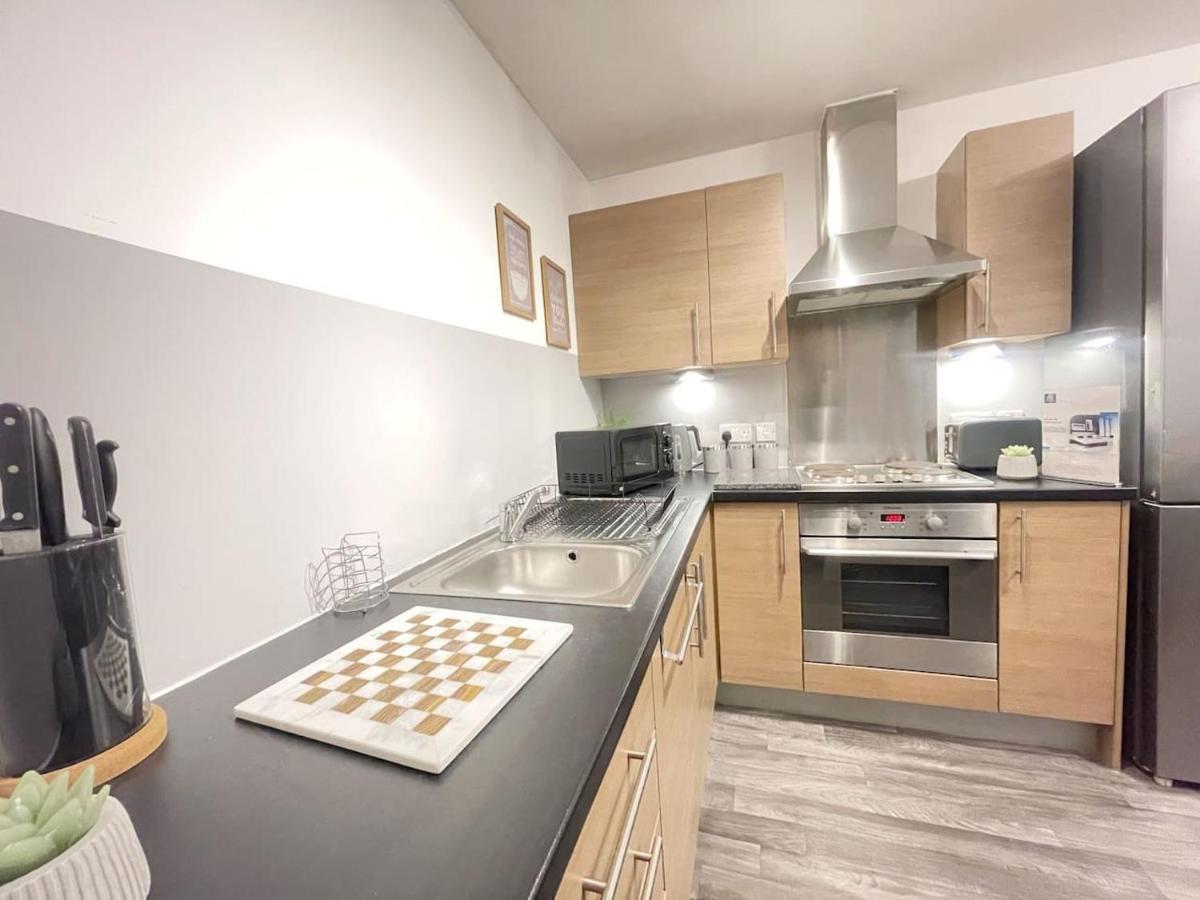 Cityfront Cosy Apt Near City Centre & Etihad Stadium, Free Parking Manchester Buitenkant foto